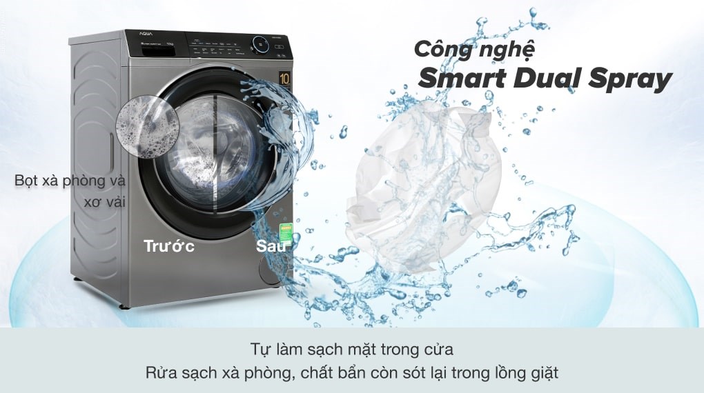Máy giặt Aqua Inverter 10 KG AQD-A1000G.S