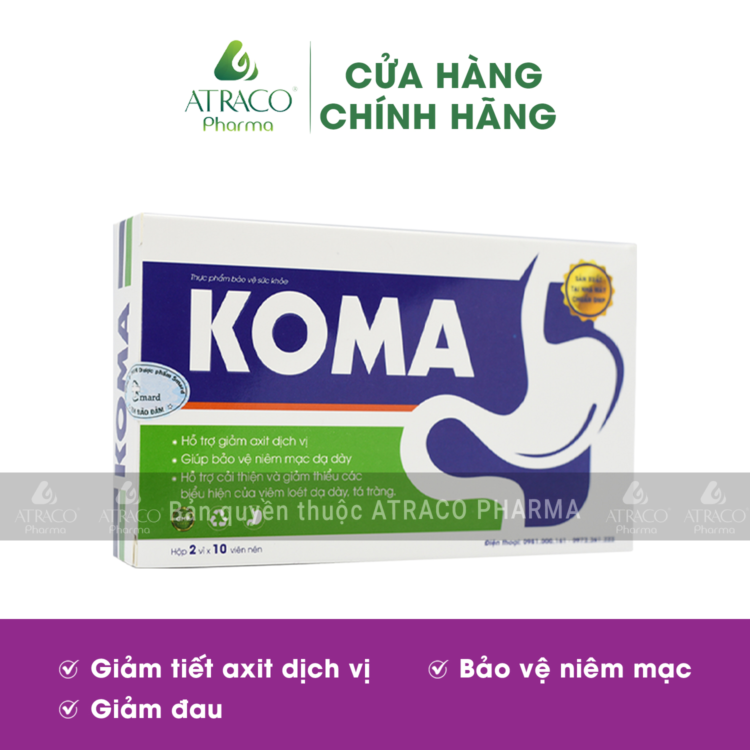 KOMA - Hỗ trợ Điều trị Dạ dày, Tá tràng